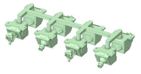 Gniazda ogrzewania składu (druk 3D) 8 sztuk