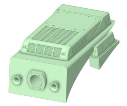 Górne reflektory z klimatyzatorami i anteną ET22