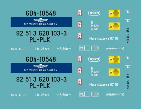 Kalkomania 6Dh-10548 (SM42) PLK