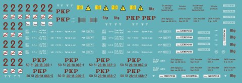 Kalkomania Bipa PKP "jajecznica" 4-członowa. Stacja Czeremcha