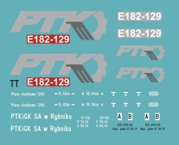 Kalkomania E182-129 PTK TT