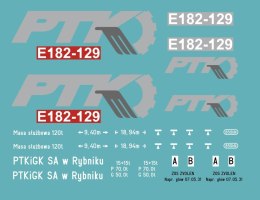 Kalkomania E182-129 PTK