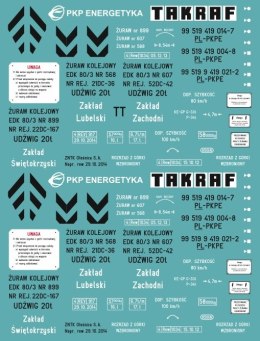 Kalkomania EDK80 PKP Energetyka TT