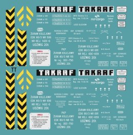 Kalkomania EDK80 PKP niebieski TT