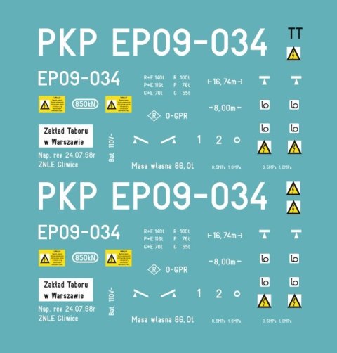 Kalkomania EP09-034 TT