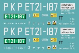 Kalkomania ET21-187 TT