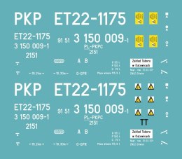 Kalkomania ET22-1175 TT