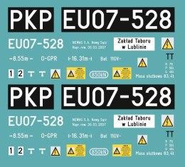 Kalkomania EU07-528 TT