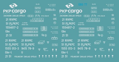 Kalkomania Gbs PKP Cargo TT