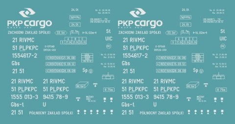 Kalkomania Gbs PKP Cargo