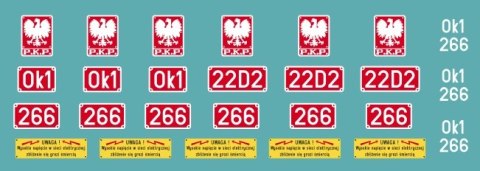 Kalkomania Ok1 (tabliczki) TT