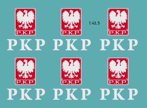 Kalkomania PKP i Orły PKP 1:43,5