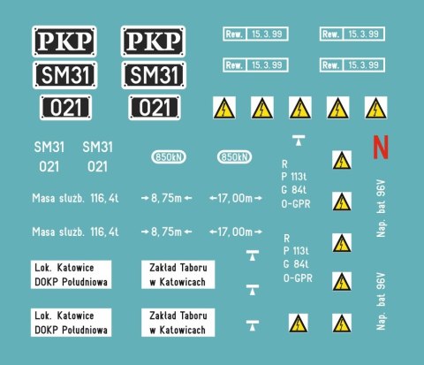 Kalkomania SM31-021 N