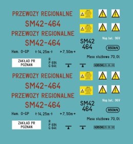 Kalkomania SM42-464 Przewozy Regionalne