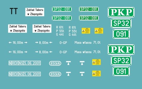 Kalkomania SP32-091 TT
