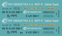 Kalkomania SR71-11 Zakład Śląski TT