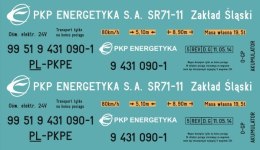 Kalkomania SR71-11 Zakład Śląski