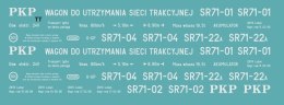 Kalkomania SR71 PKP niebieskie malowanie ep.IV TT