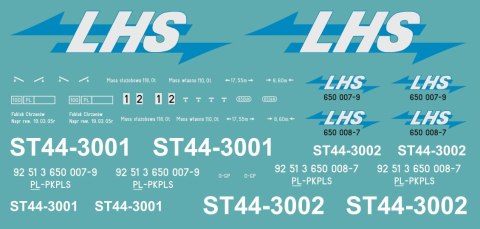 Kalkomania ST44 LHS H0