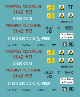 Kalkomania SU42-513 Przewozy Regionalne TT