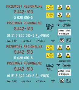 Kalkomania SU42-513 Przewozy Regionalne