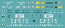 Kalkomania SU45-115 Przewozy Regionalne TT
