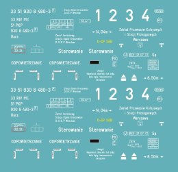 Kalkomania Uacs białe opisy epoka IV