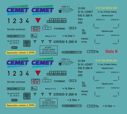 Kalkomania Uacs w skali N