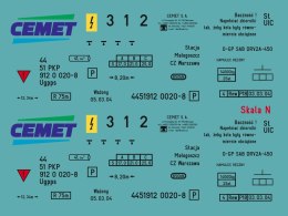 Kalkomania Ugpps w skali N