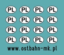 Kalkomania Znaczki PL na samochody