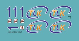 Kalkomania logo i 1 klasa TLK TT