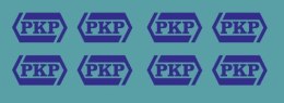 Kalkomania niebieskie logo PKP