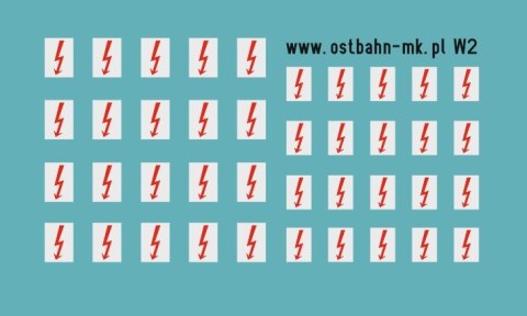 Kalkomania "pioruny" wzór 2