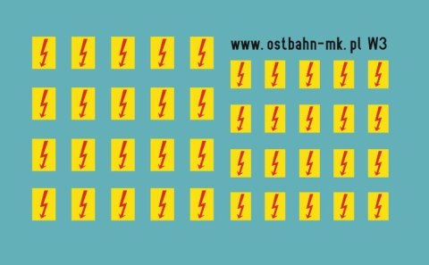 Kalkomania "pioruny" wzór 3