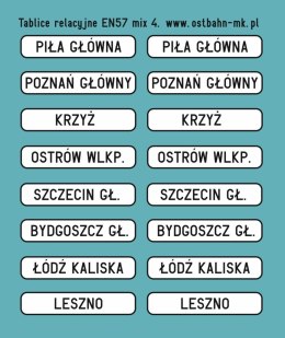 Kalkomania tablice relacyjne EN57 mix 4