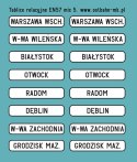 Kalkomania tablice relacyjne EN57 mix 5