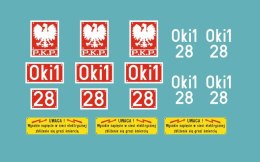 Kalkomania tabliczki Oki1