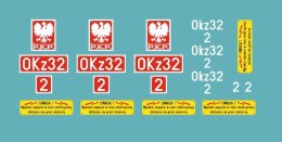 Kalkomania tabliczki Okz32-2
