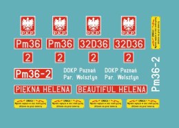 Kalkomania tabliczki Pm36-2