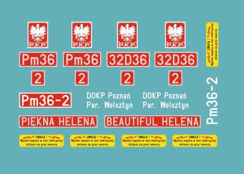 Kalkomania tabliczki Pm36-2