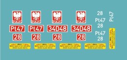 Kalkomania tabliczki Pt47-28