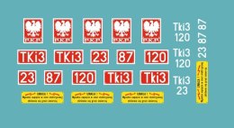 Kalkomania tabliczki Tki3