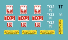 Kalkomania tabliczki Tkt2-19 TT