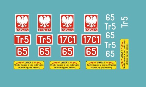Kalkomania tabliczki Tr5-65