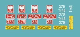 Kalkomania tabliczki Ty45-379
