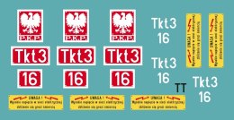 Kalkomania tabliczki parowozu Tkt3 TT