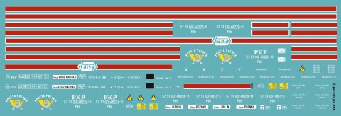 Kalkomania wagon 304C Poczta Polska Pdn