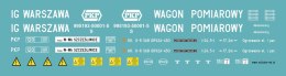 Kalkomania wagon pomiarowy S 