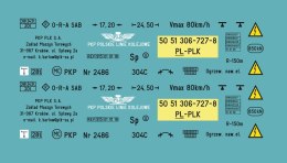 Kalkomania wagon roboczy 