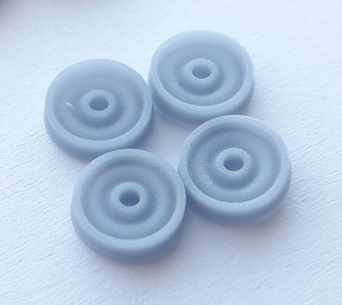 Koło monoblokowe do wagonu (druk 3D) 4 sztuki TT